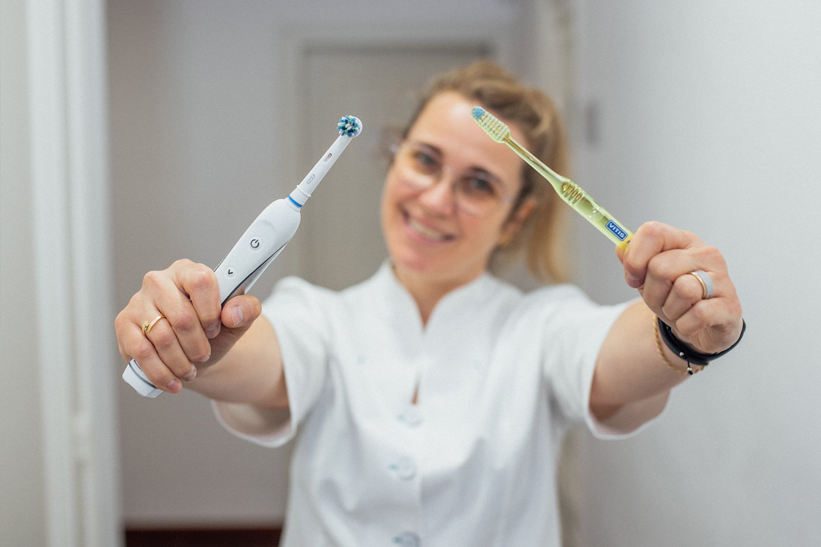 Cepillo dientes infantil, diseño sonrisa